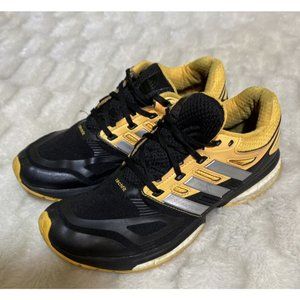 Adidas Response Boost Techfit Mens Size 6 Yellow Black  Running Shoes Sneakers